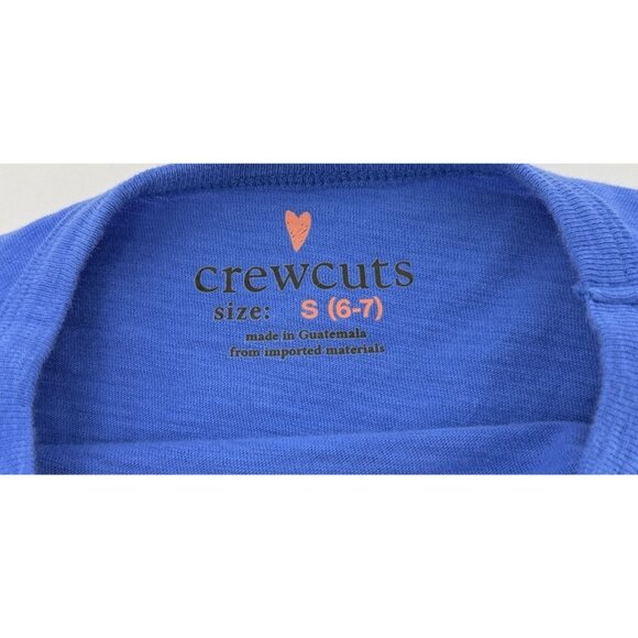 Crewcuts‎ Girl’s Blue Je T’-Aime Long Sleeve T-Shirt Size Small 6-7 Preppy - Picture 3 of 6